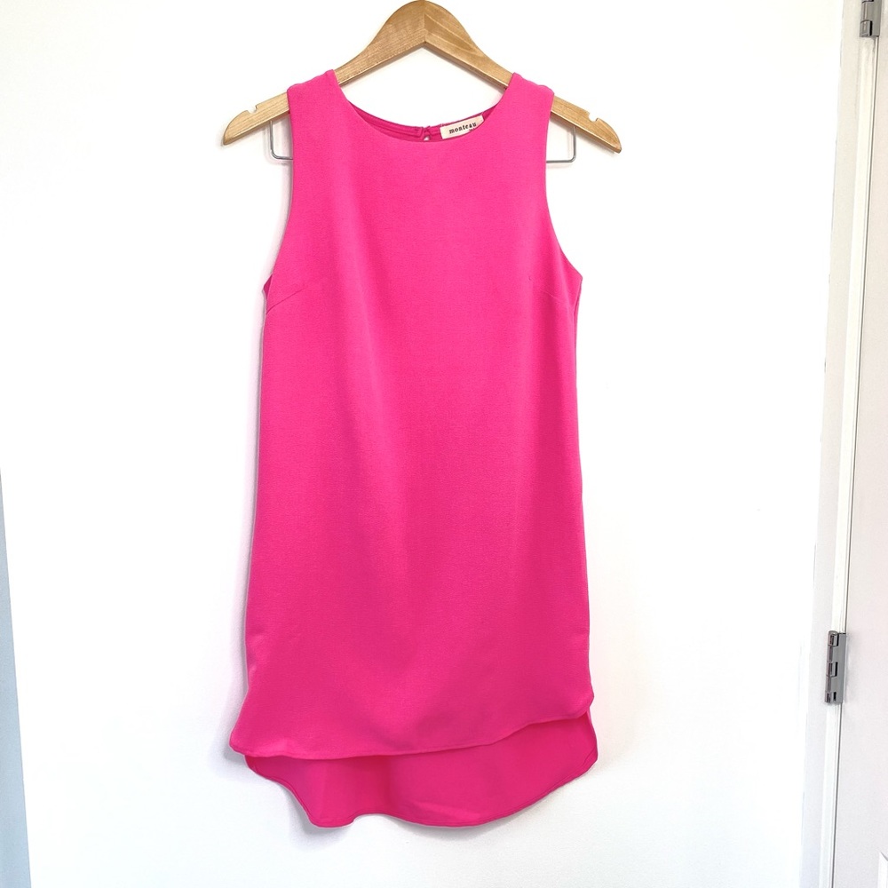 Hot Pink Tank Shift Dress Monteau